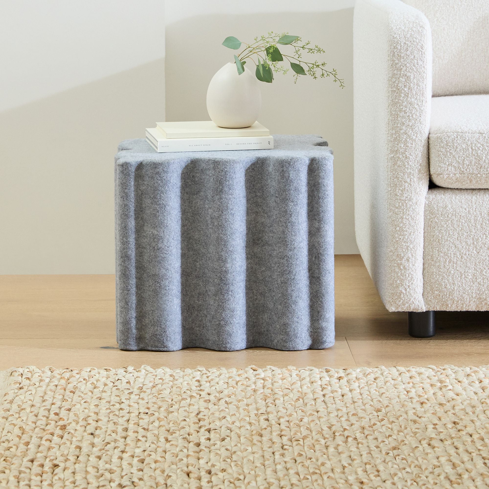 Cloud Upholstered Side Table / Ottoman