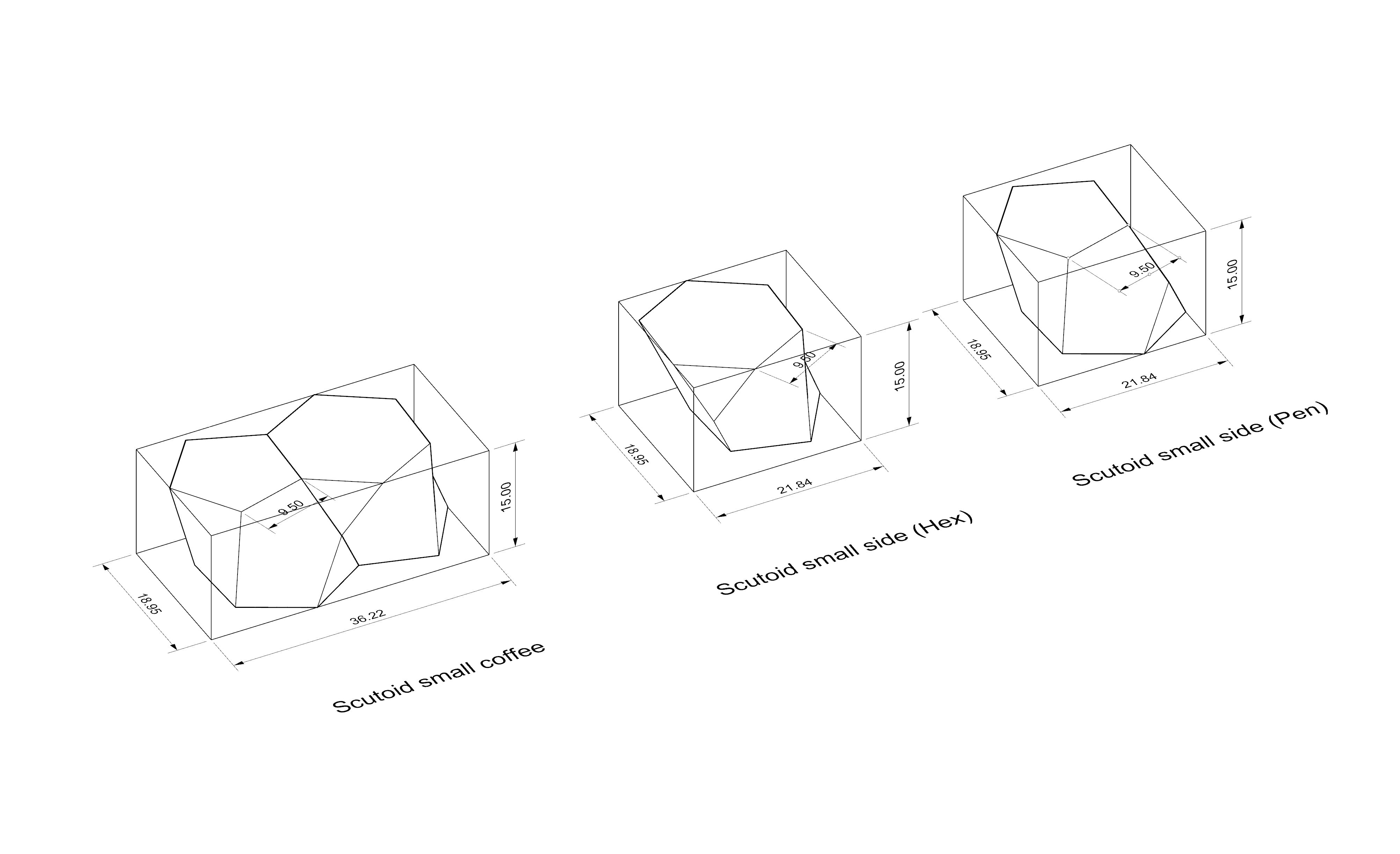 Scutoid Modular Coffee Table